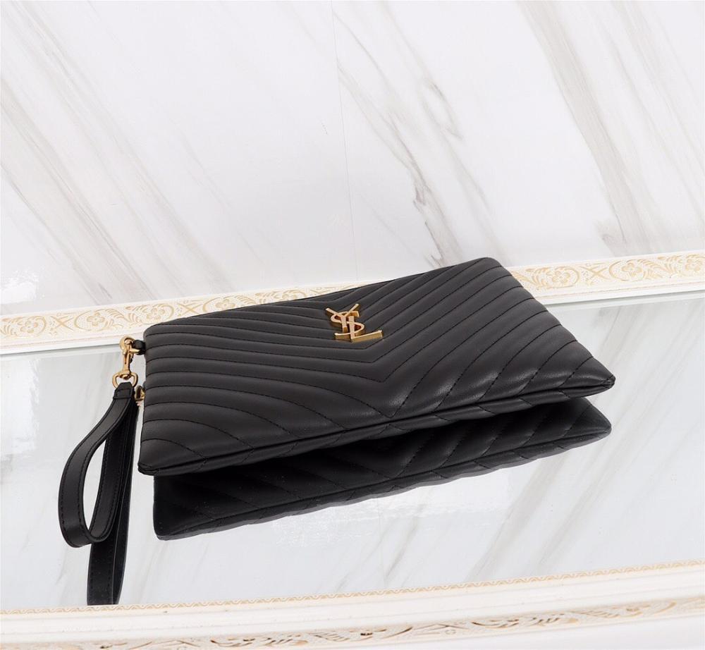 Classic Refined Embroidered Calfskin Top Handle Bag