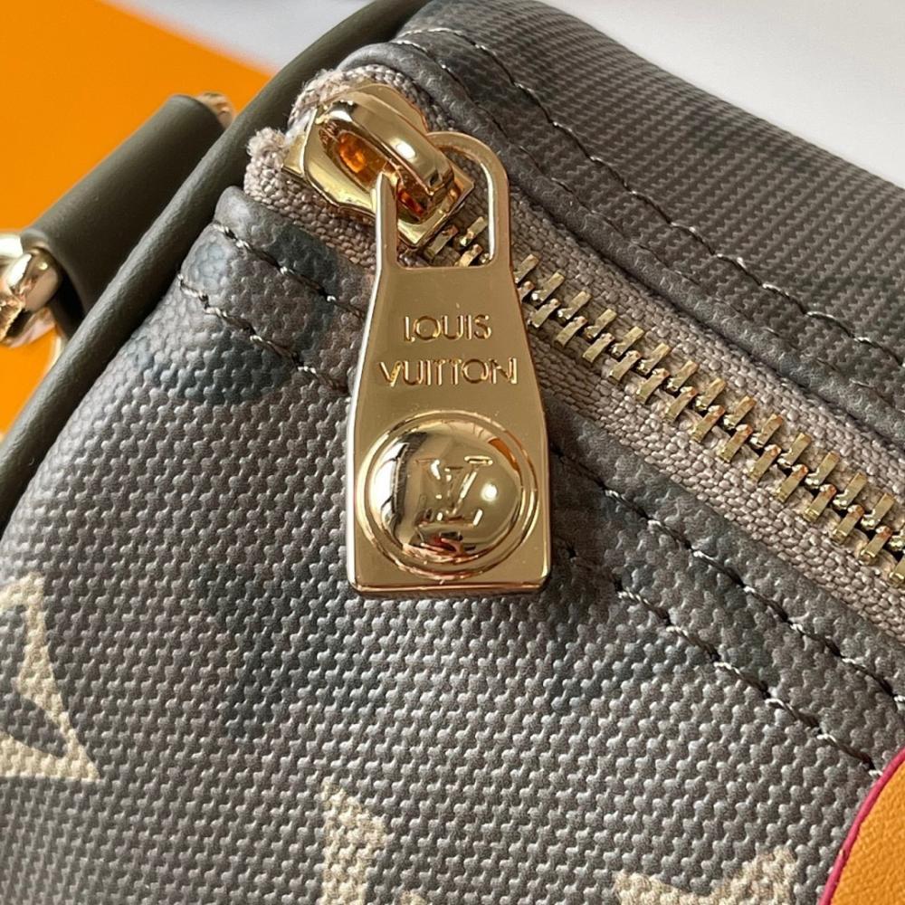 Keepall Monogram Leather Travel Bag