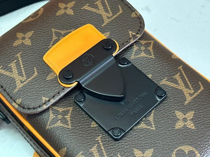 Luxury Monogram Leather Shoulder Bag – Limited Edition
