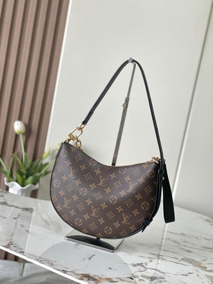 Classic Luxury Monogram Leather Shoulder Bag – Limited Edition
