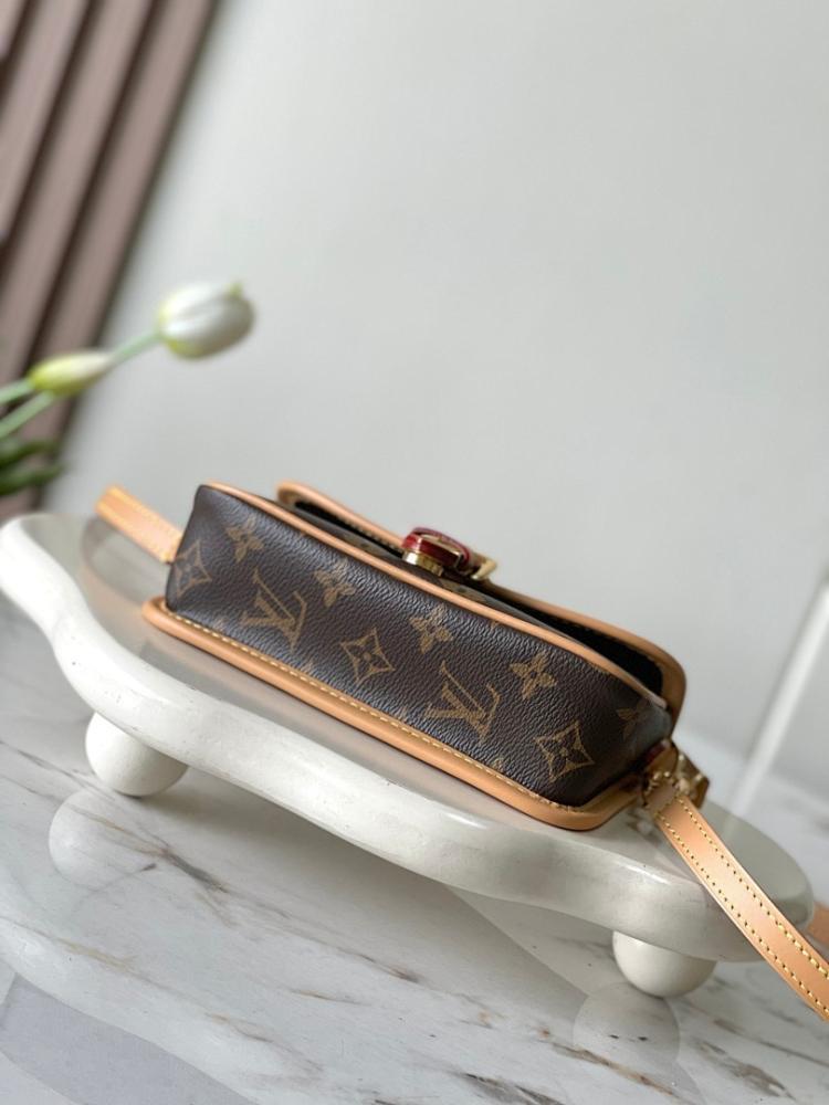 Diane Monogram Leather Crossbody Bag
