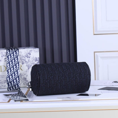 Modern Black Printed Calfskin Shoulder Bag – Special Edition