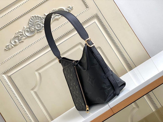 Elegant Refined Leather Top Handle Bag