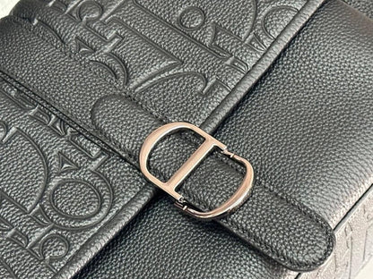 Classic Black Calfskin Crossbody Bag – Special Edition