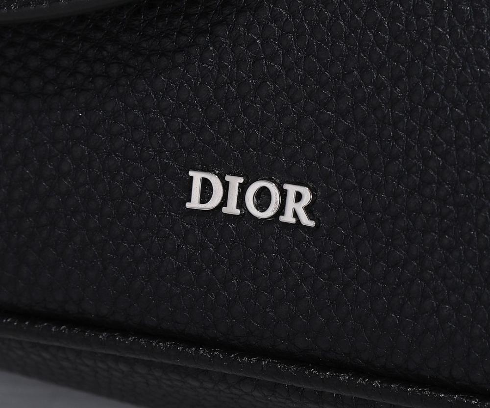Modern Black Printed Calfskin Shoulder Bag – Limited Edition