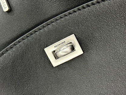Luxury Leather Top Handle Bag