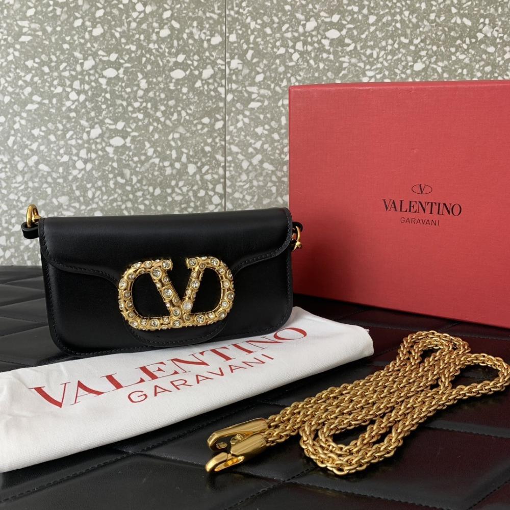 Crystal-Embellished Calfskin Wallet