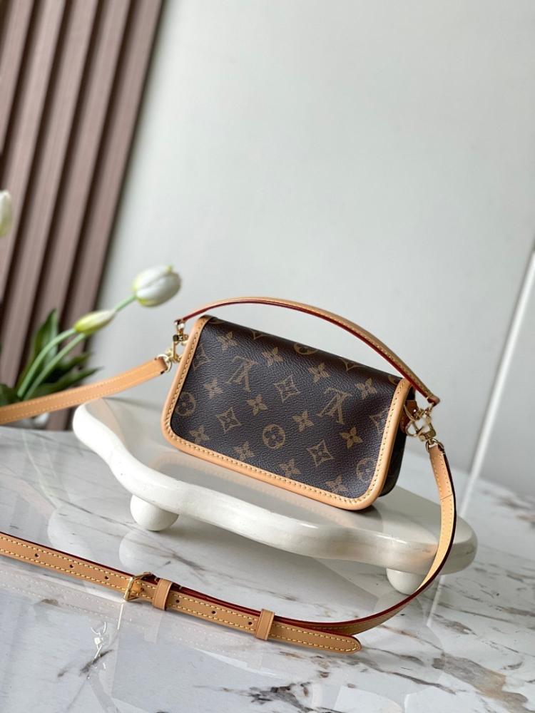 Diane Monogram Leather Crossbody Bag