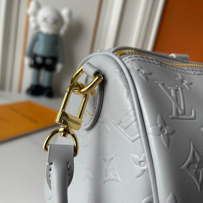Petite Malle Monogram Calfskin Shoulder Bag