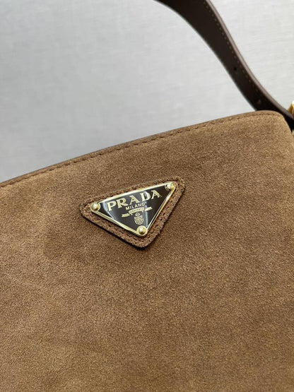 Suede Bucket Bag
