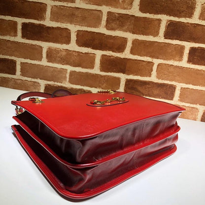 Luxury Leather Top Handle Bag