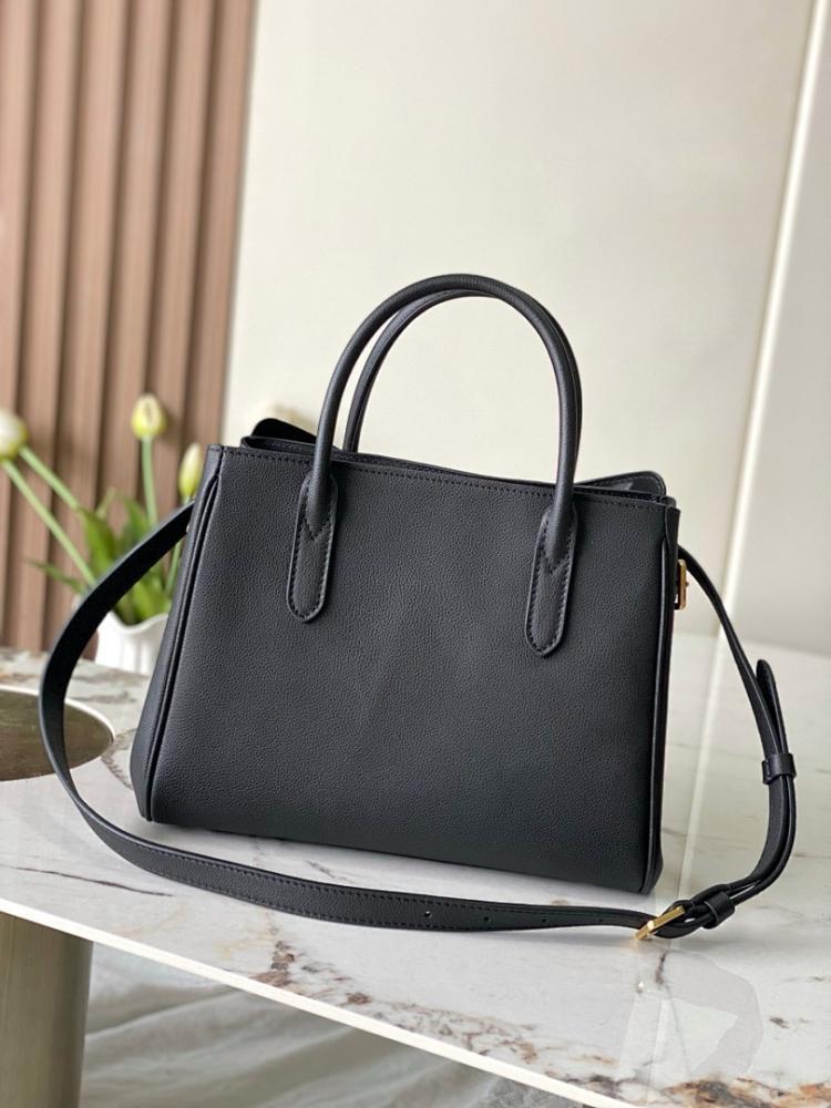 Modern Luxury Monogram Satin Top Handle Bag