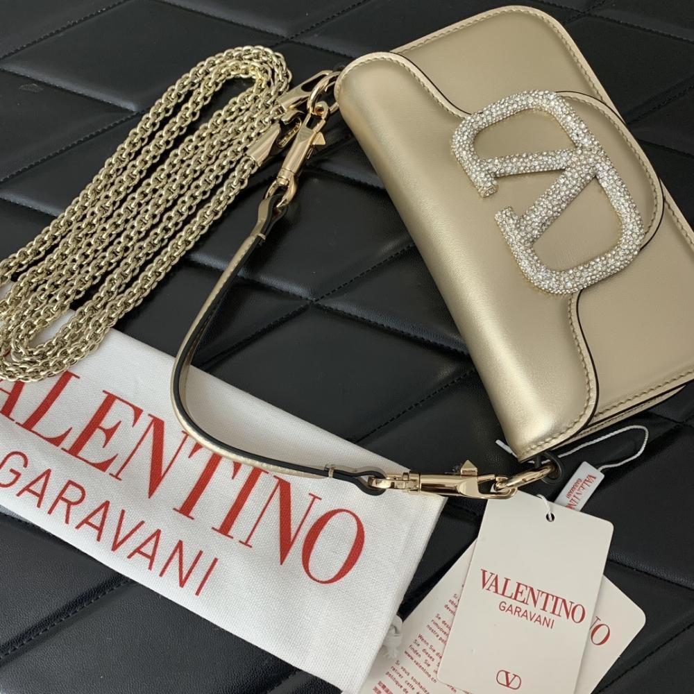 Crystal-Embellished Calfskin Wallet