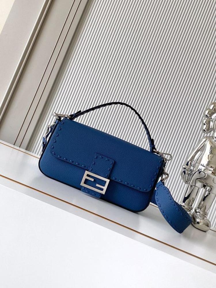 Refined Leather Top Handle Bag