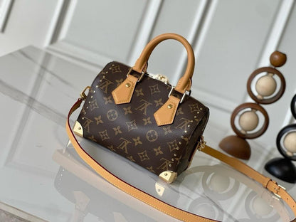 Modern Black Monogram Leather Crossbody Bag