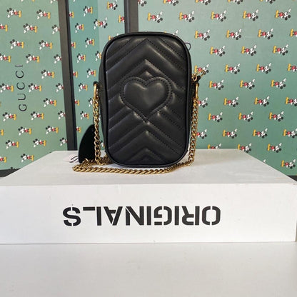 Alma Black Quilted Leather Shoulder Bag