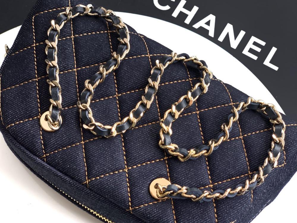 Denim Top Handle Bag