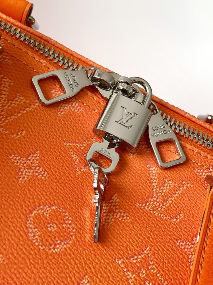 Monogram Leather Travel Bag