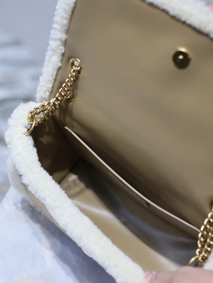 Classic Suede Top Handle Bag