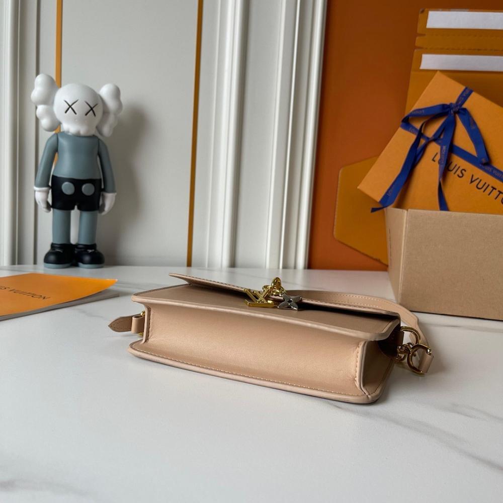 Modern Luxury Monogram Leather Shoulder Bag
