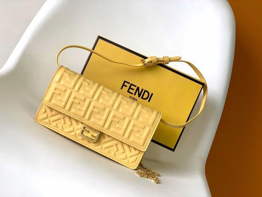 Baguette Leather Shoulder Bag
