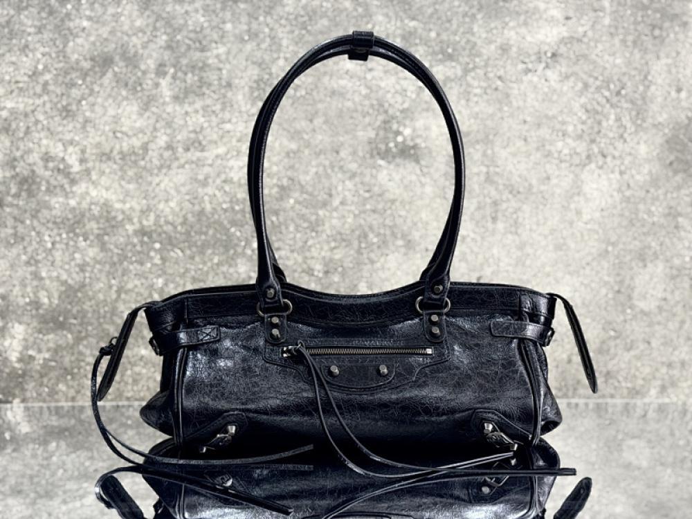 Luxury Leather Top Handle Bag