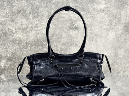 Luxury Leather Top Handle Bag