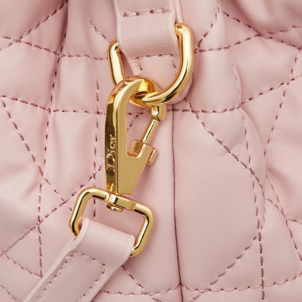 Stylish Refined Gold Lambskin Shoulder Bag