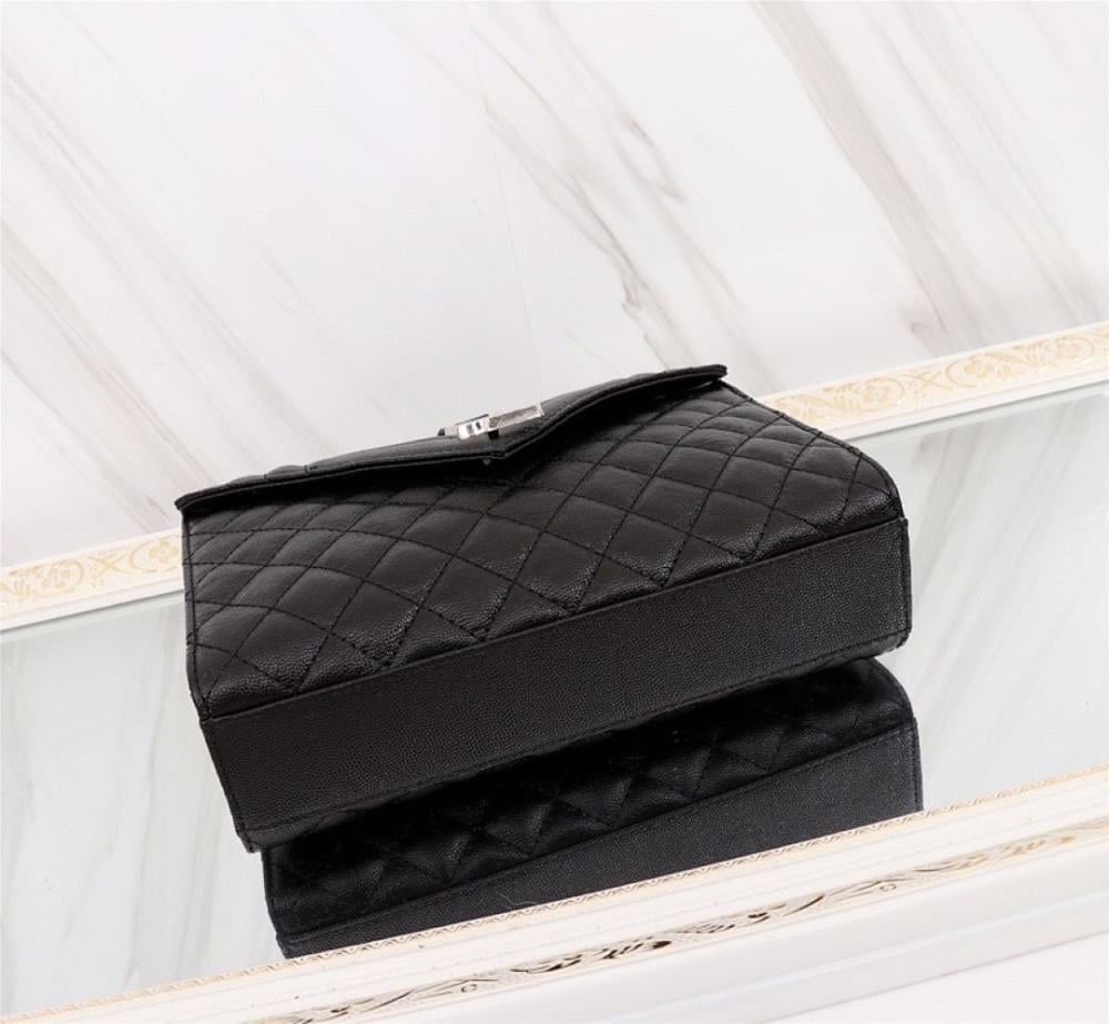 Stylish Refined Leather Top Handle Bag