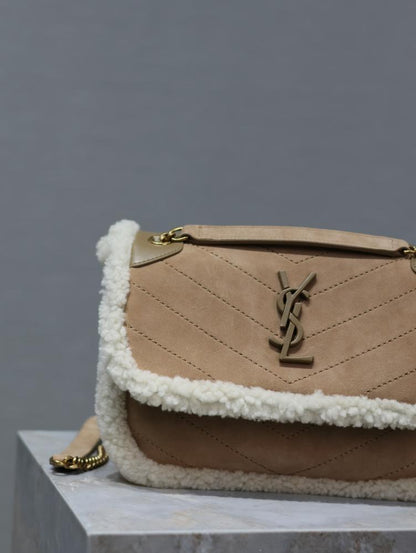Classic Suede Top Handle Bag