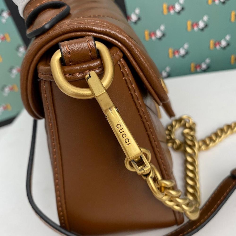 Alma Brown Quilted Leather Top Handle Bag