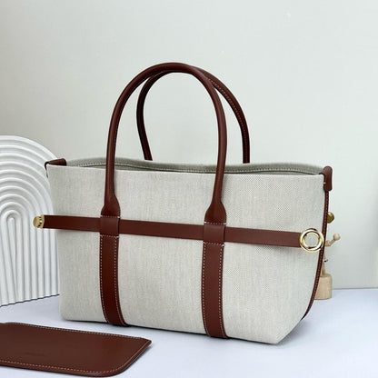 Modern Refined Leather Tote Bag