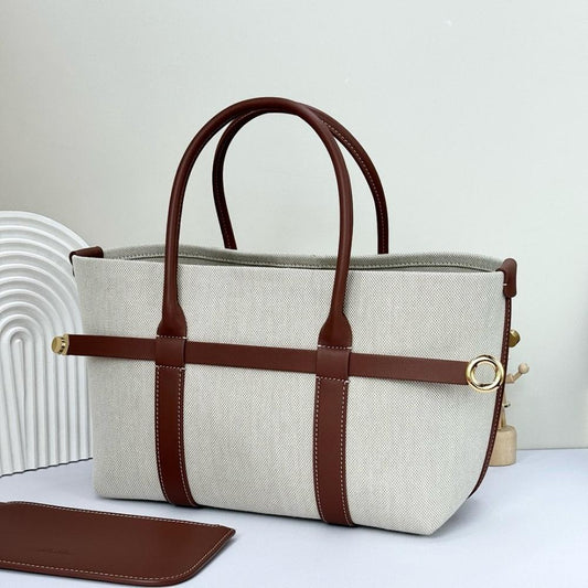 Modern Refined Leather Tote Bag