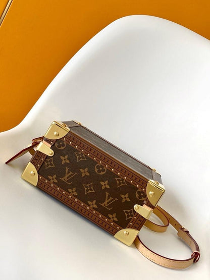 Modern Elegant Studded Leather Top Handle Bag