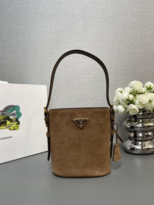 Suede Bucket Bag