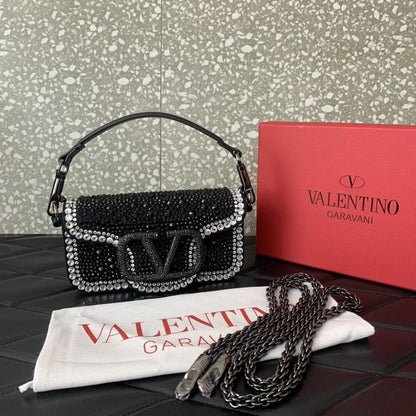 Crystal-Embellished Crossbody Bag