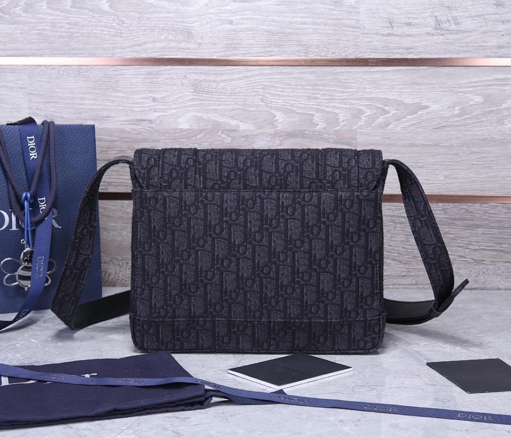 Modern Luxury Black Studded Jacquard Shoulder Bag