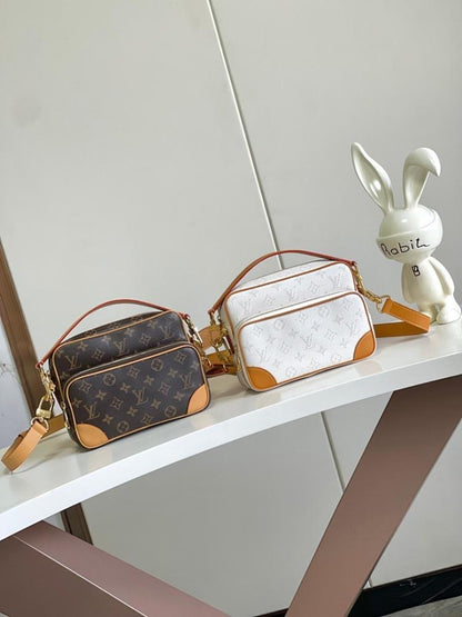 Modern Monogram Leather Shoulder Bag