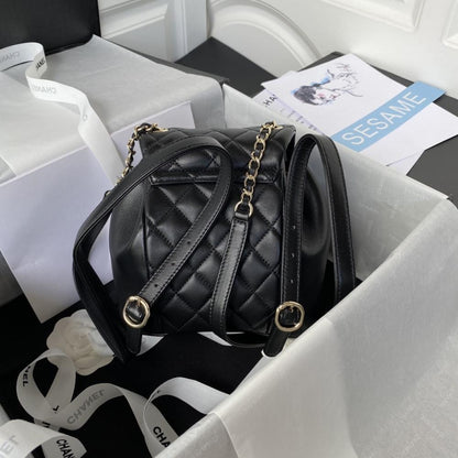 Practical Lambskin Backpack
