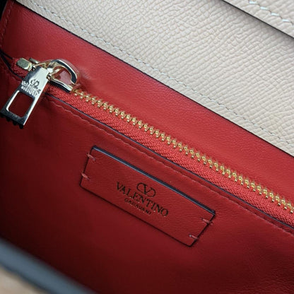 Crystal-Embellished Calfskin Shoulder Bag