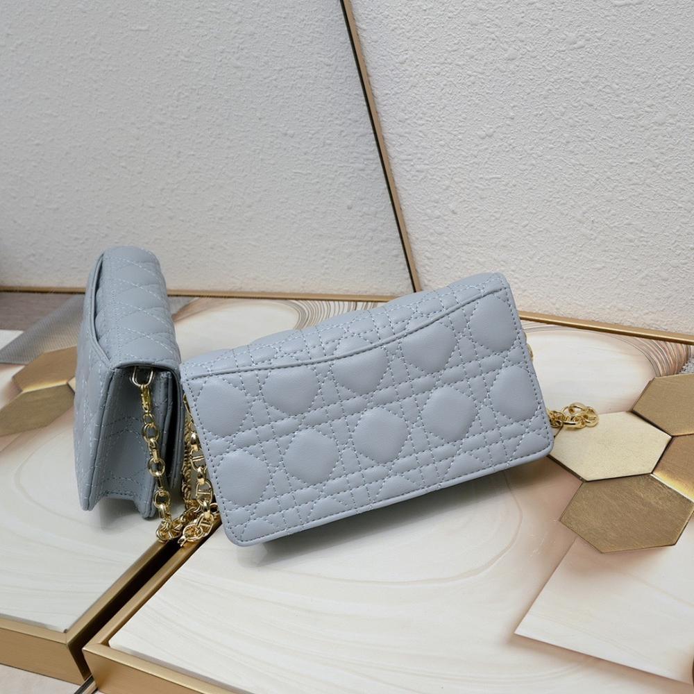Luxury Refined White Embroidered Calfskin Shoulder Bag