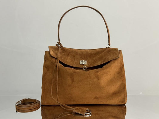Luxury Leather Top Handle Bag