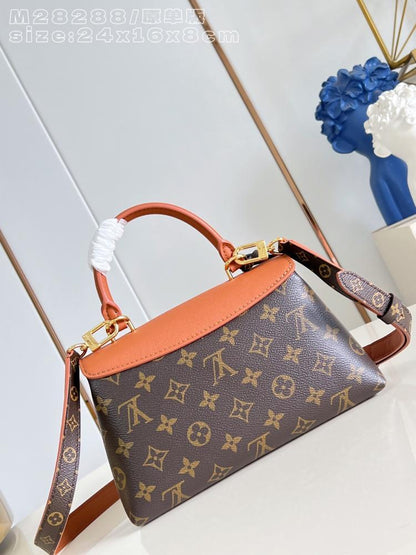 Classic Leather Top Handle Bag