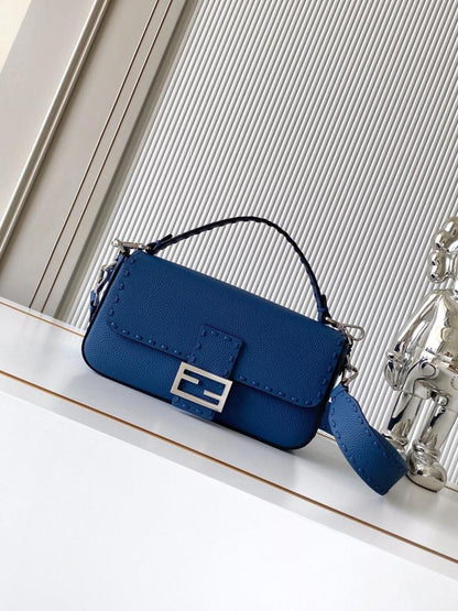Refined Leather Top Handle Bag