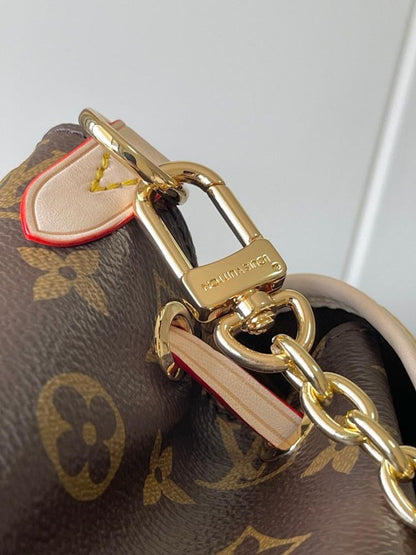 Stylish Refined Monogram Leather Crossbody Bag