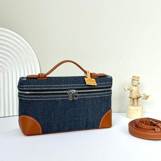 Kate Blue Denim Shoulder Bag