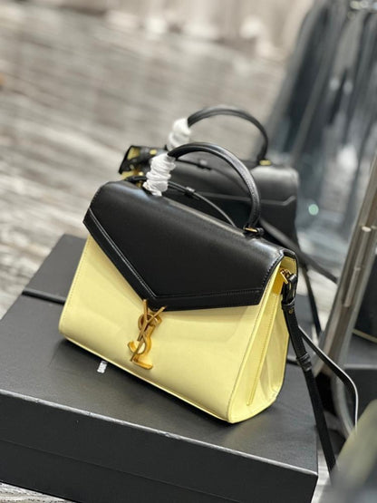 Stylish Refined Brown Leather Shoulder Bag