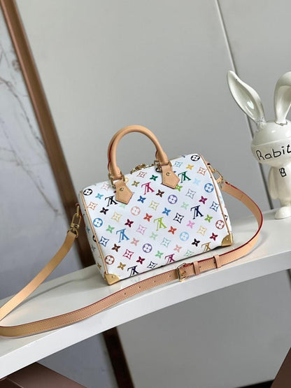 Speedy Bandouliere Monogram Calfskin Travel Bag