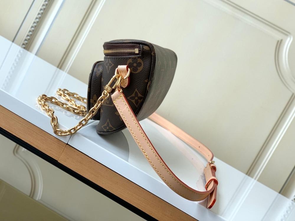 Elegant Premium Monogram Leather Shoulder Bag