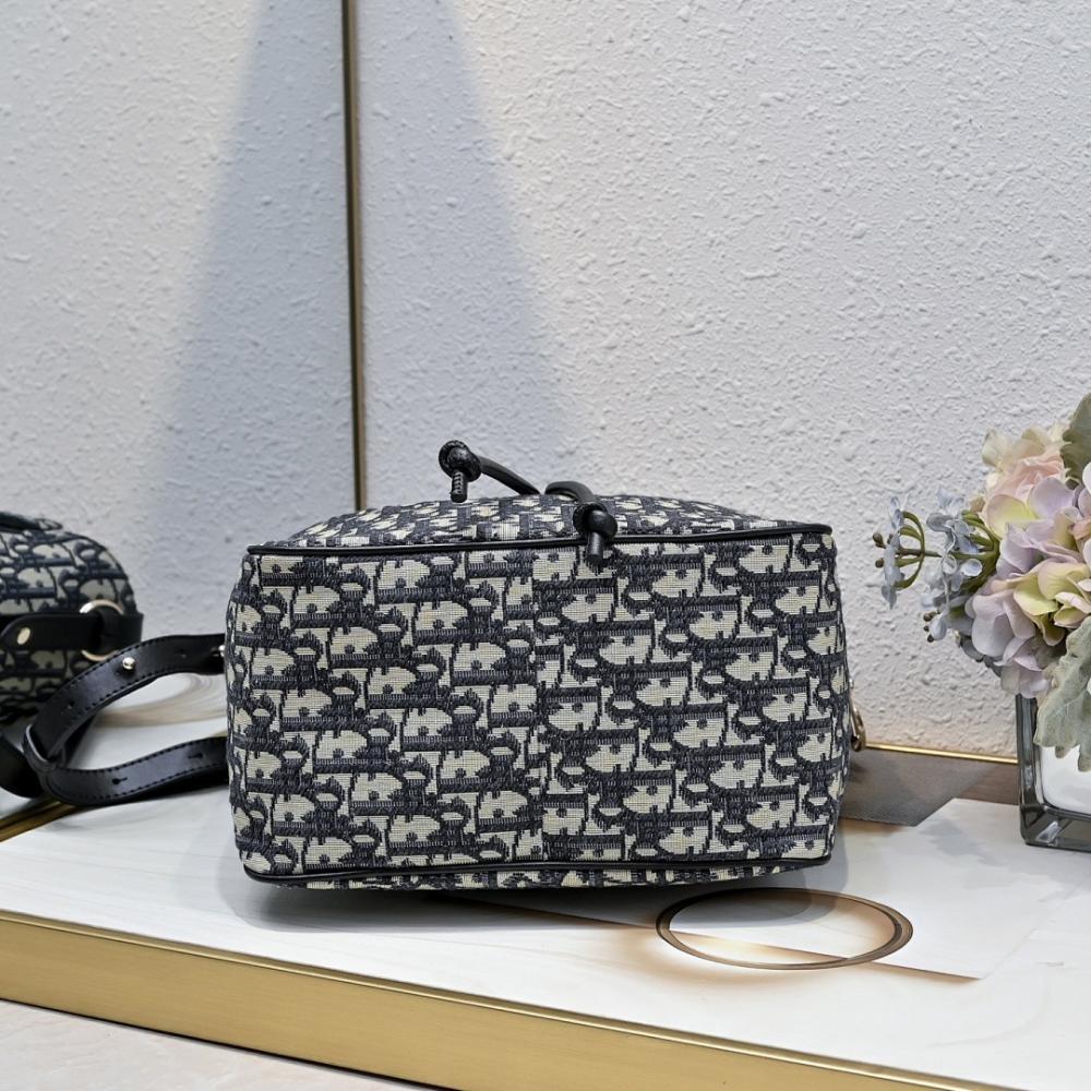 Classic Elegant Gold Embroidered Lambskin Bucket Bag – Special Edition